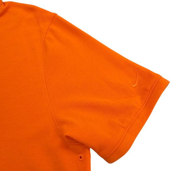 The Nike Polo Shirt Mens Large Orange Dri Fit Short Sleeve - Picture 5 of 12